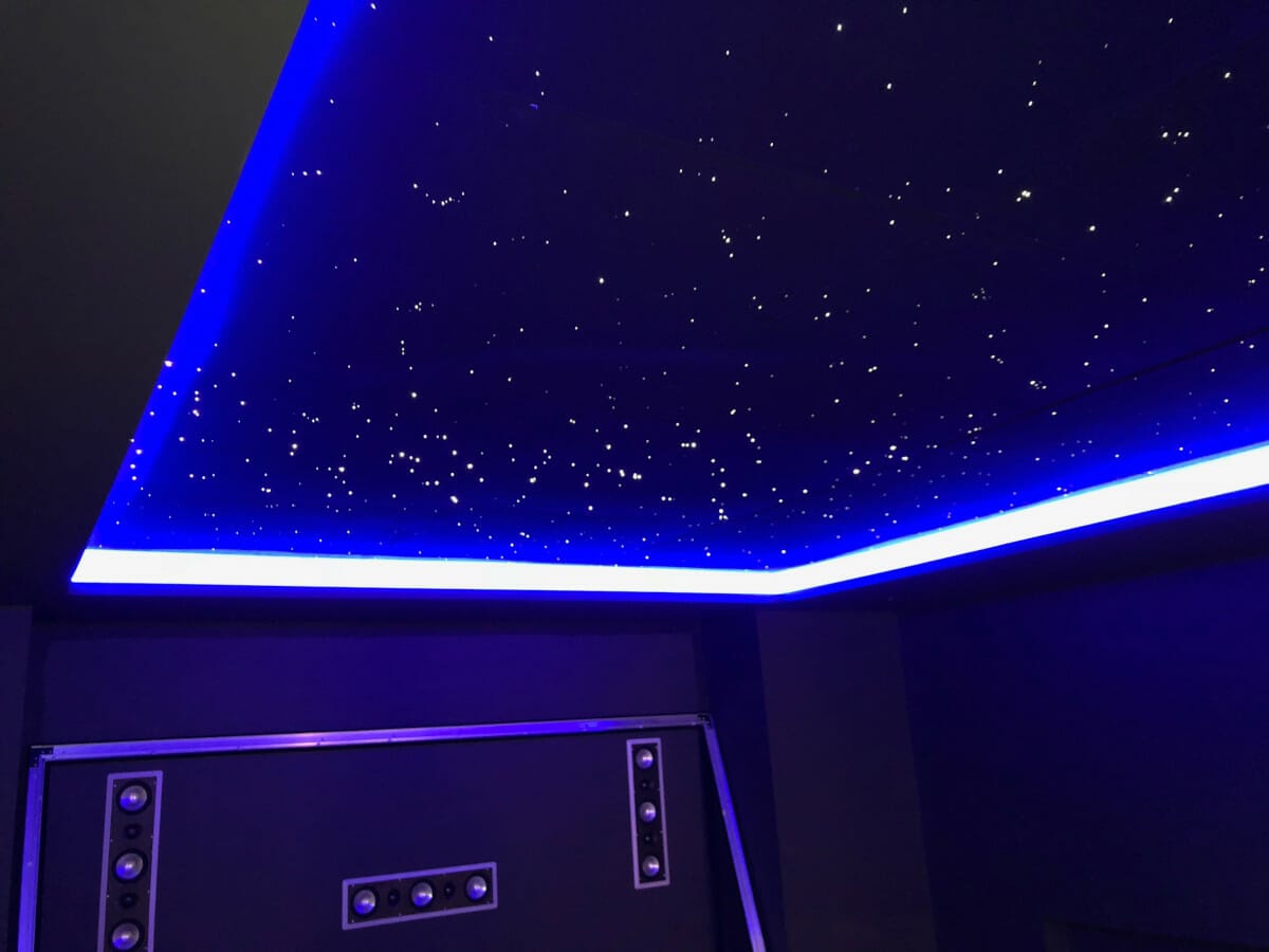 Customer Project 154 - Infinity Home Cinema star ceiling panels