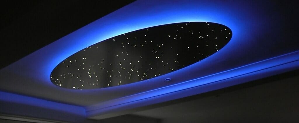 Led star shop ceiling panels