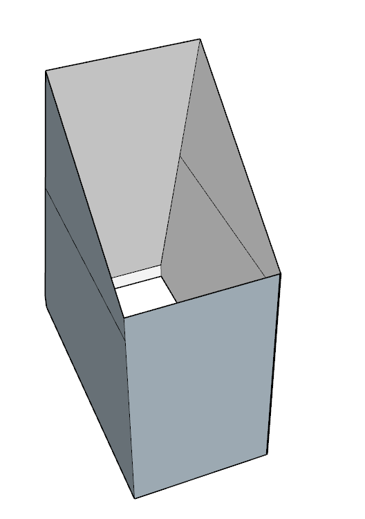 CAD drawing of the tunnel