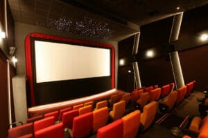 A star ceiling of 30 pre-fibred fibre optic tiles at the Parade Cinema