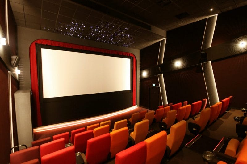A star ceiling of 30 pre-fibred fibre optic tiles at the Parade Cinema